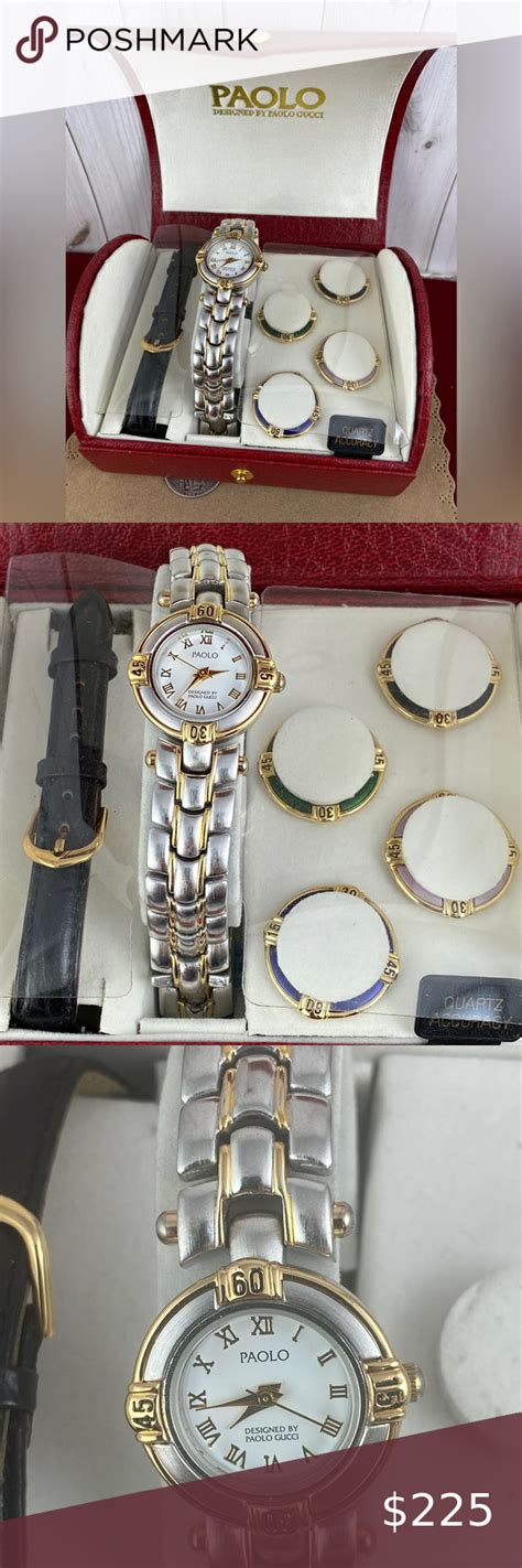 paolo gucci ladies watch|gucci bezels only.